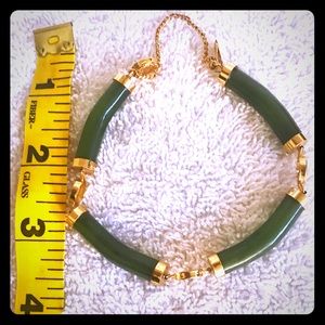 Authentic Jade and gold bracelet.